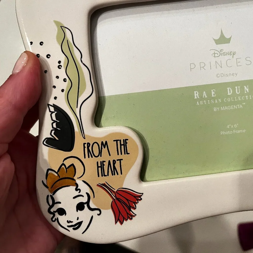 Rae Dunn Disney Princess Picture Frame (From the Heart /‎ 5X7) (new)